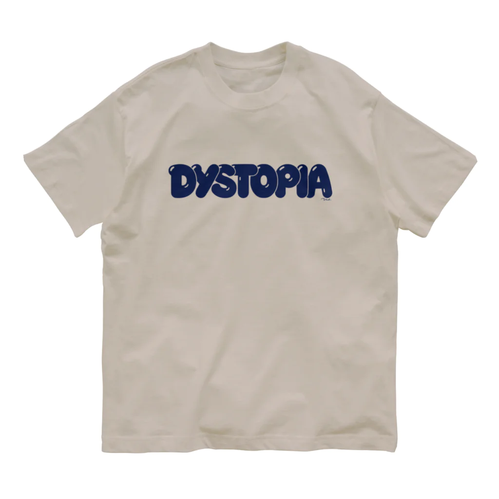 mastertape™のDystopia (Bubble Logo) オーガニックコットンTシャツ