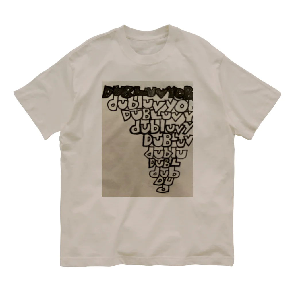 dubluvyobsダブラヴヨブス のdubluvyobs Upside Down Triangle オーガニックコットンTシャツ