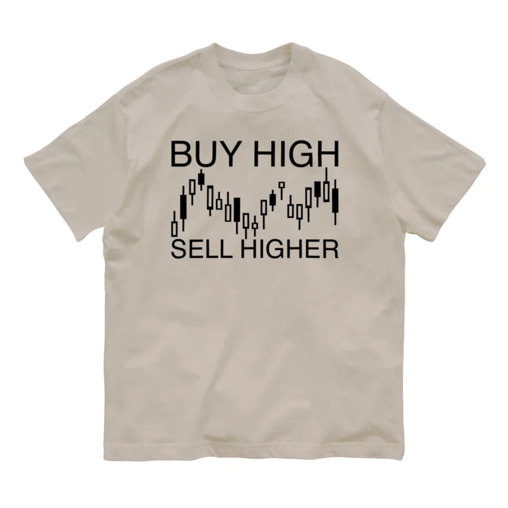 AURA_HYSTERICAのBuy high, sell higher オーガニックコットンTシャツ