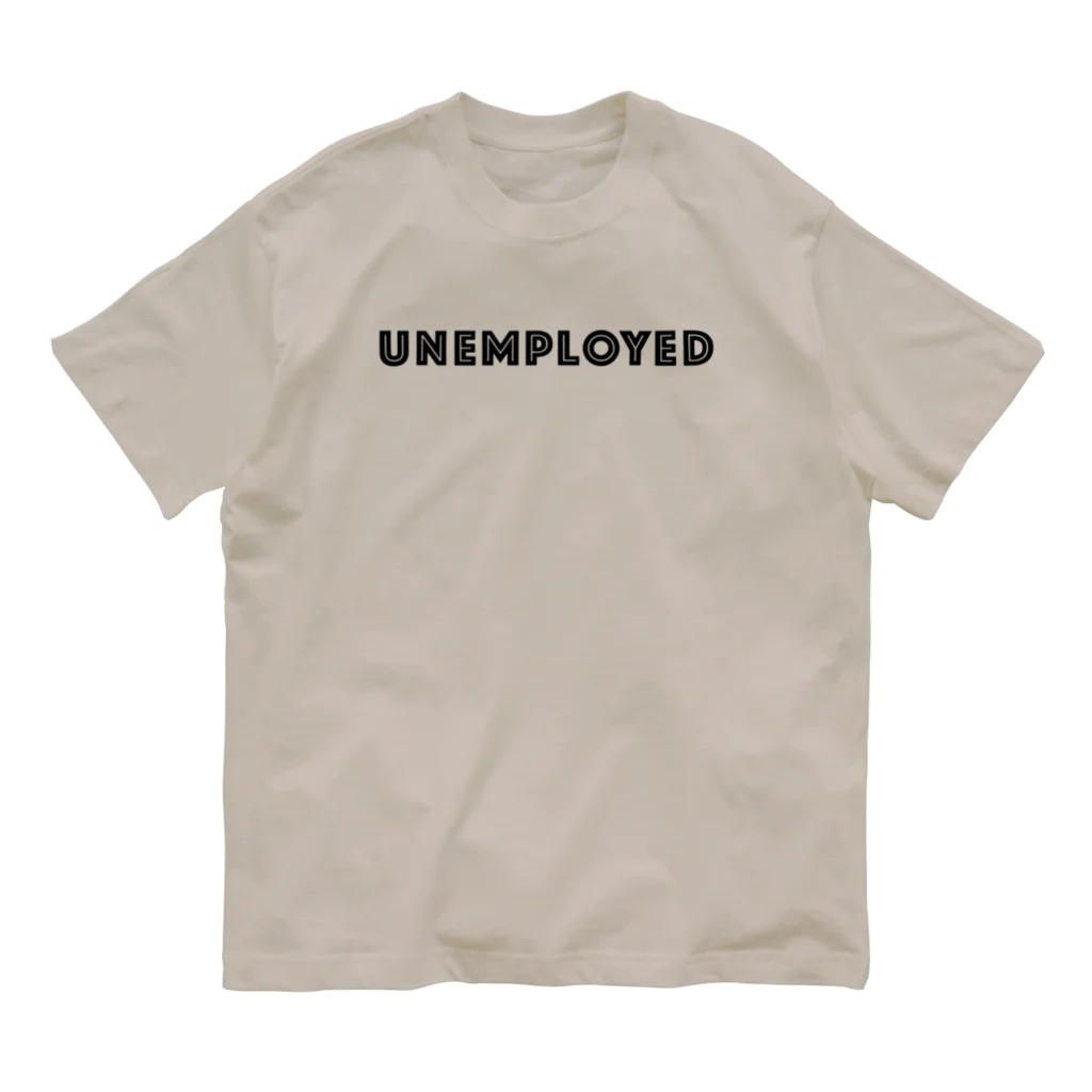 mincora.のニート UNEMPLOYED　- black ver. 01 - オーガニックコットンTシャツ