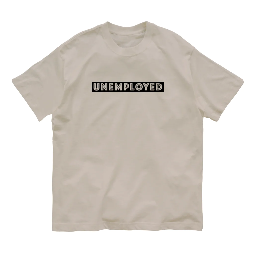 mincora.のニート UNEMPLOYED　- black ver. 02 - オーガニックコットンTシャツ