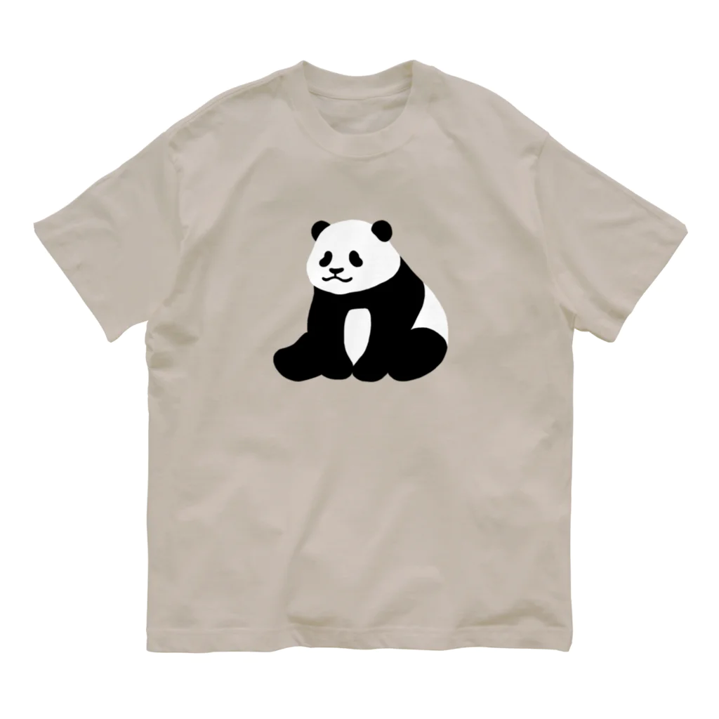 chippokeのころころパンダ（おすわり） オーガニックコットンTシャツ