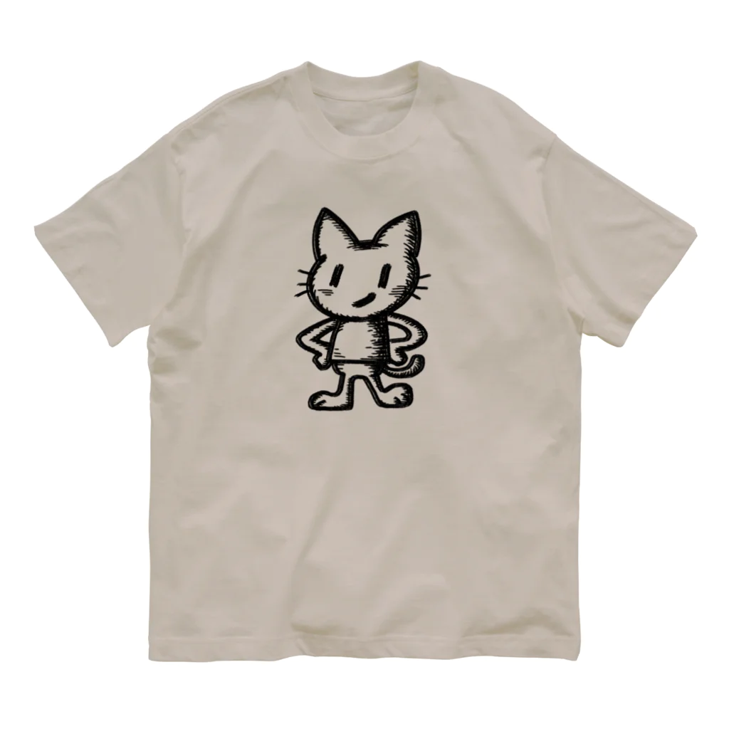 yuccoloのドヤ顔ねこ オーガニックコットンTシャツ