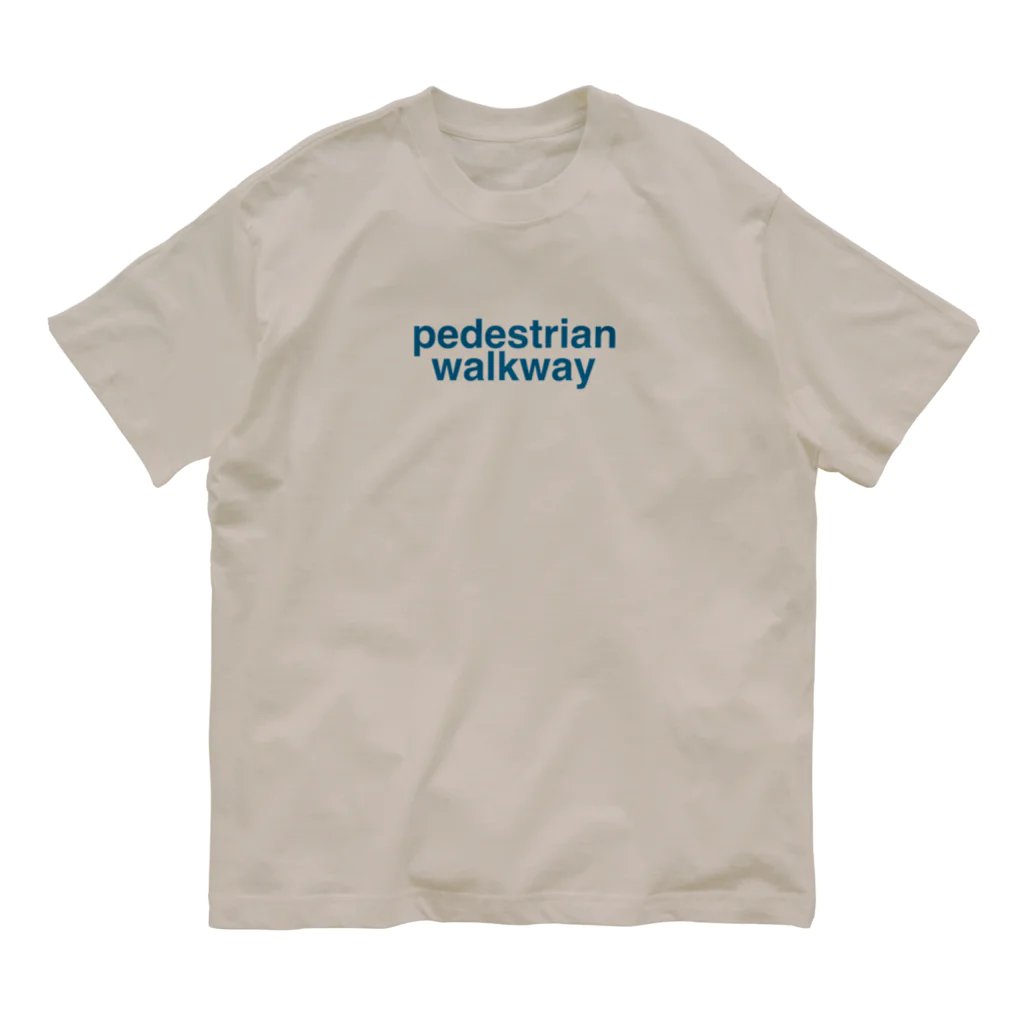 旅の単語帳のNew York - Pedestrian Walkway オーガニックコットンTシャツ