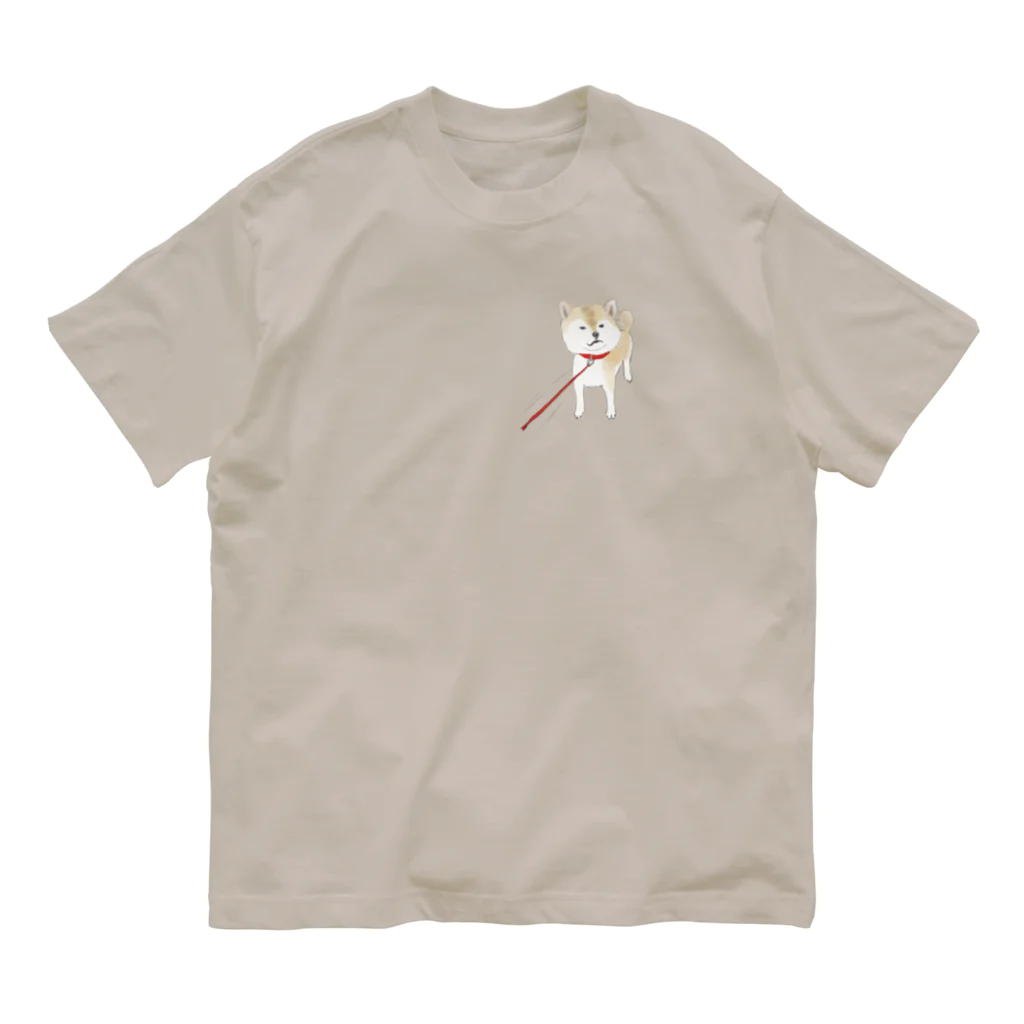 山の門の柴犬 Organic Cotton T-Shirt