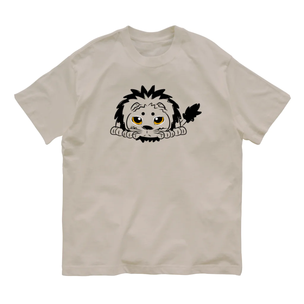 BeArtSuzumaruのぺたんこライオン Organic Cotton T-Shirt