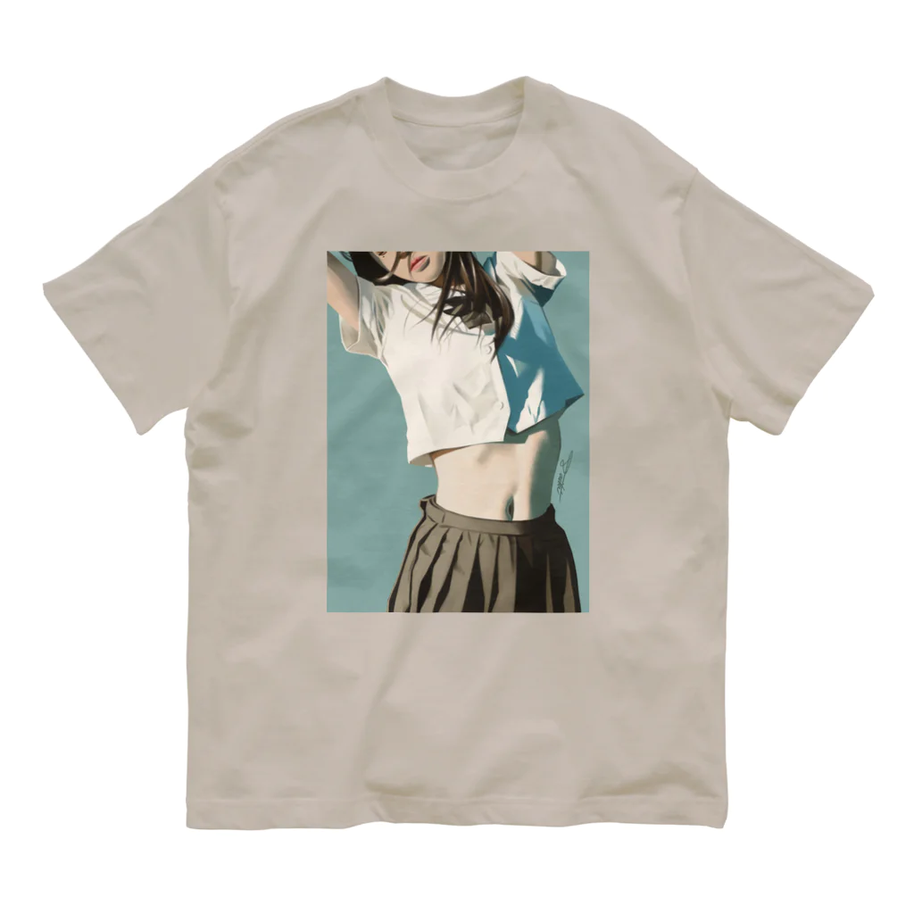 コサカのアトリエの女子高生と夏 Organic Cotton T-Shirt