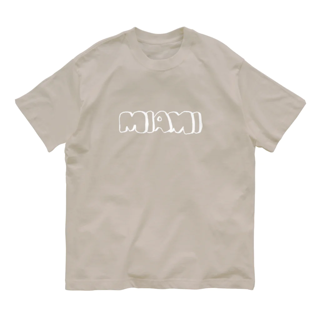 MIAMI WAIKIKI DUBAIのMIAMI_siro_big Organic Cotton T-Shirt