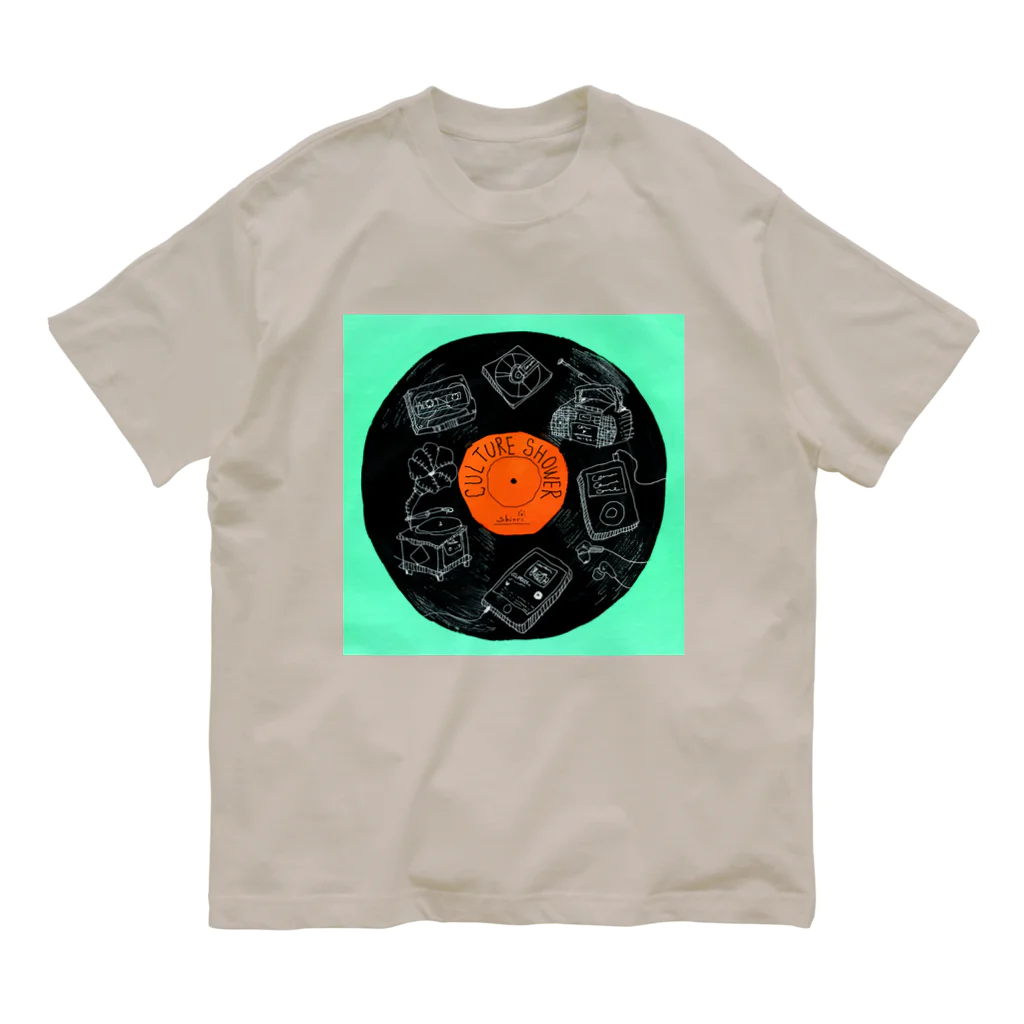 shinri murakami "HALLELUJAH!"の"RECORD" オーガニックコットンTシャツ