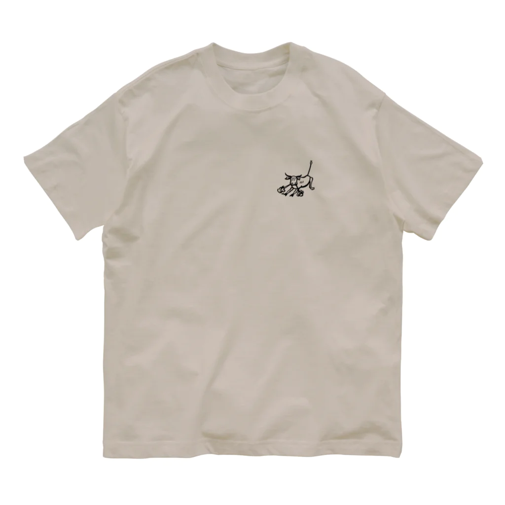 stereovisionの荒ぶる雄牛（Snorting Bull） オーガニックコットンTシャツ