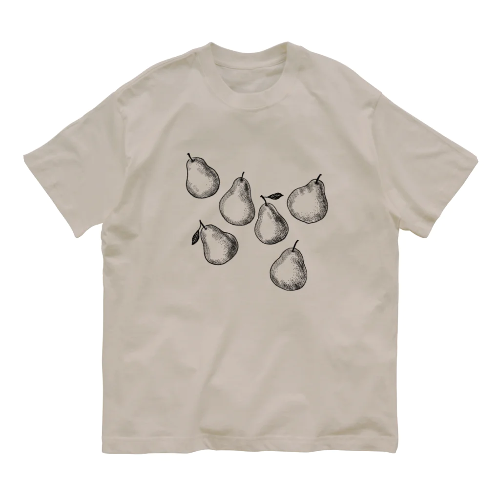 k_oの洋梨 pears オーガニックコットンTシャツ