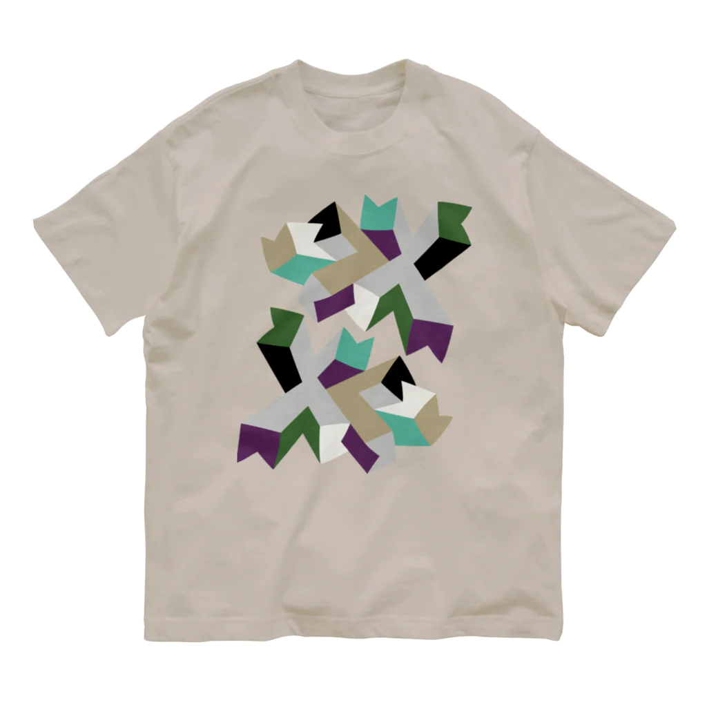 ゴロ展のグッズ｜入船ゴローのオーガニックT／d_007（トリミングシリーズ） Organic Cotton T-Shirt