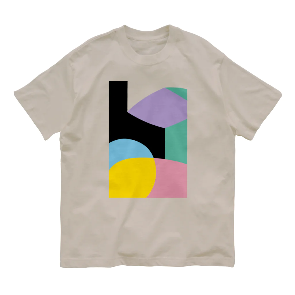 ゴロ展のグッズ｜入船ゴローのオーガニックT／a_005（トリミングシリーズ） Organic Cotton T-Shirt