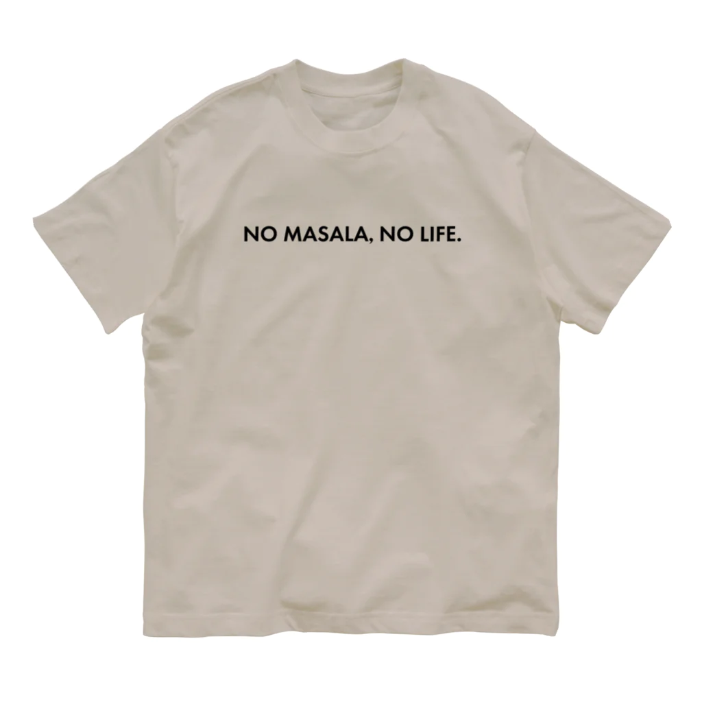 Mumbai FactoryのNO MASALA, NO LIFE. T Organic Cotton T-Shirt