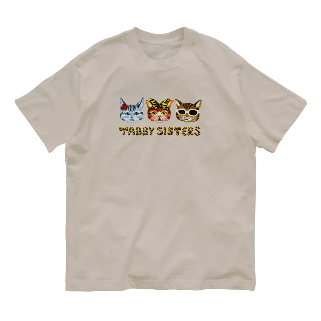 PINK GIRAFFE SHOPのTABBY_SISTERS オーガニックコットンTシャツ