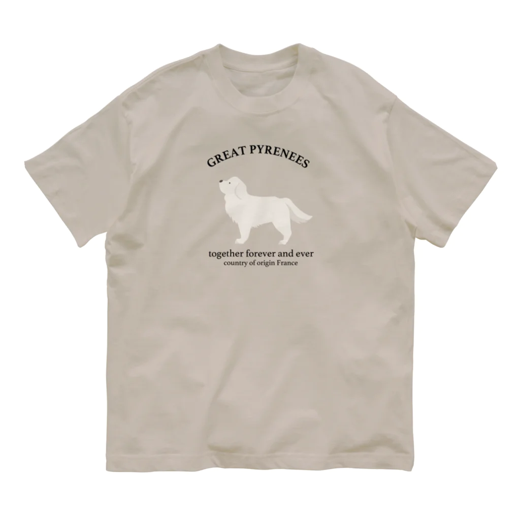 いぬまるわわこのチャリティ/カスタムシリーズ/ピレニーズ Organic Cotton T-Shirt