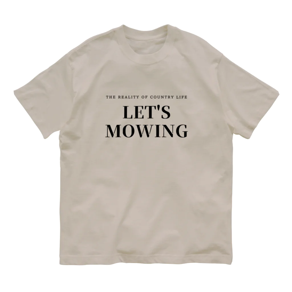 THE REALITY OF COUNTRY LIFEのLET'S MOWING オーガニックコットンTシャツ