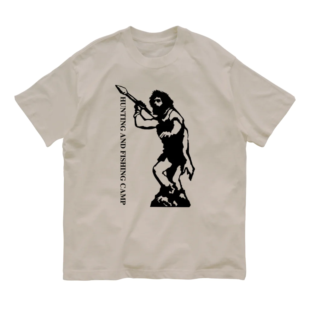 Hunting and Fishing CampのHunting and Fishing Camp ロゴ オーガニックコットンTシャツ