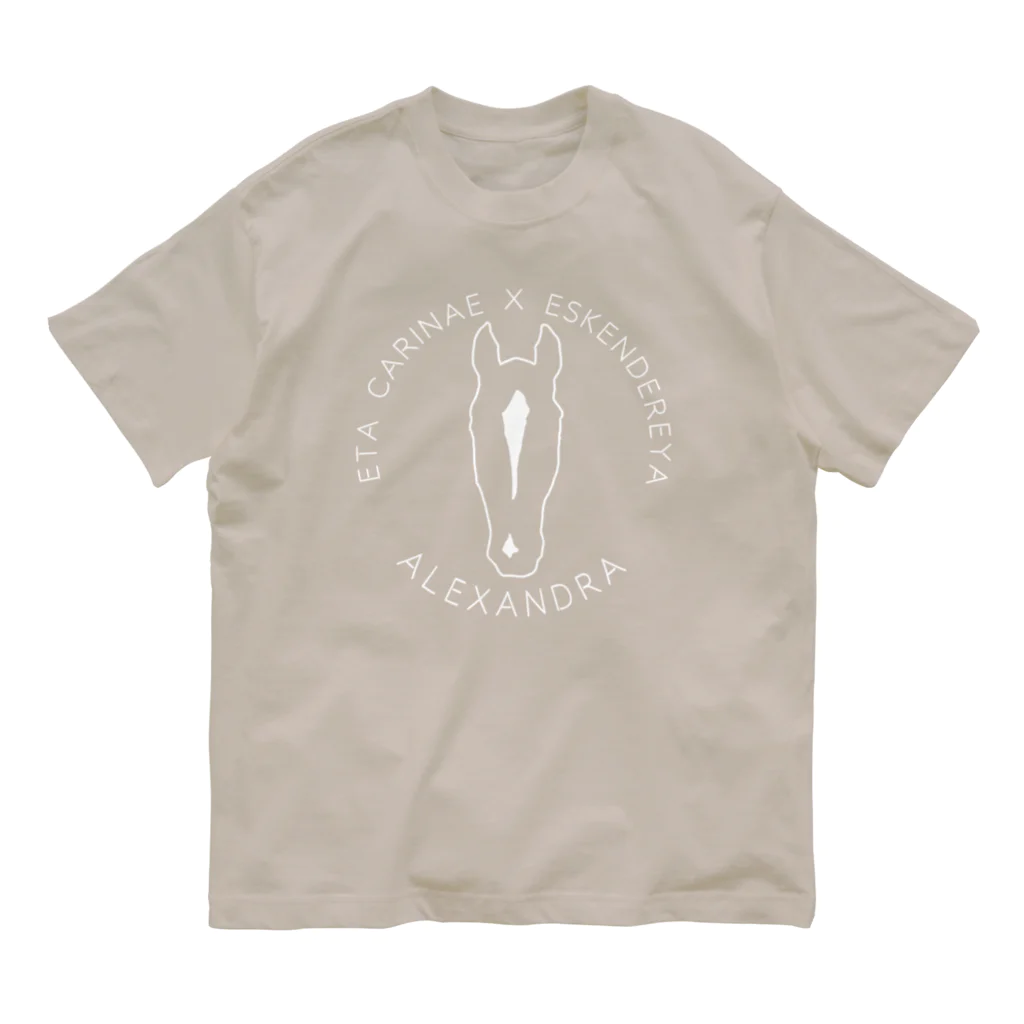 TaikiRacingClubShopのmarulogo【ALX】siro オーガニックコットンTシャツ