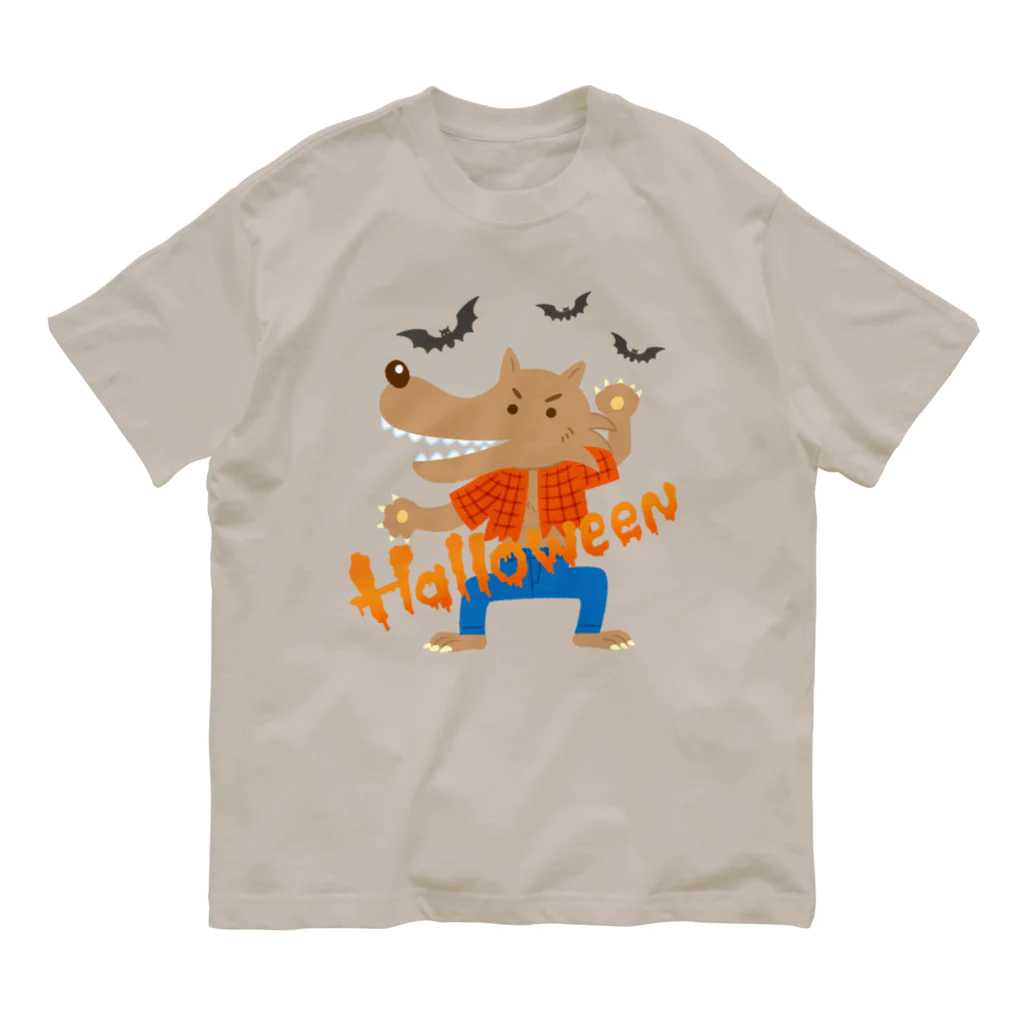 mincruのHALLOWEEN_オオカミ男 Organic Cotton T-Shirt