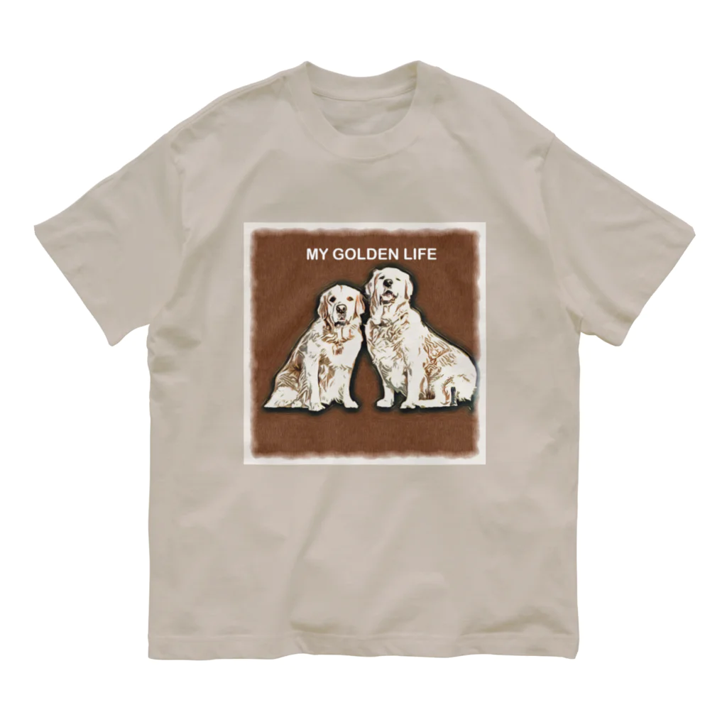 ミリオンダラー・ドッグ（million dollar dog）のゴールデンレトリーバーTYPE-A オーガニックコットンTシャツ