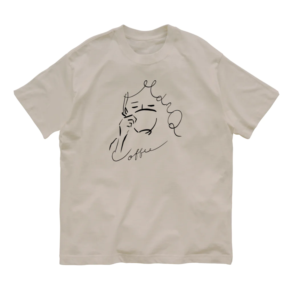 marqetのmarQ coffee オーガニックコットンTシャツ