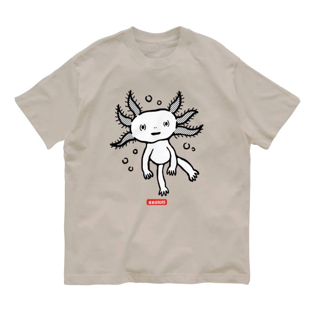 mincruのおとぼけ顔のウパさん_モノクロver Organic Cotton T-Shirt