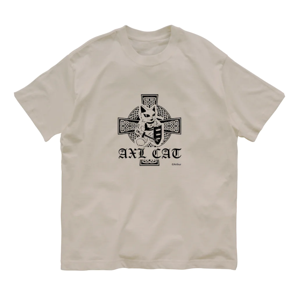 AXL CATのAXL CAT (KING ARTHUR) Organic Cotton T-Shirt