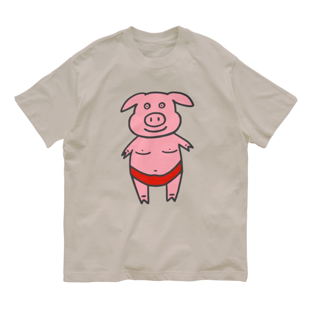 ムエックネのブタ② Organic Cotton T-Shirt