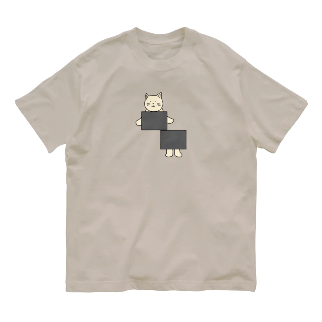 ＋Whimsyのイリュージョンねこ Organic Cotton T-Shirt