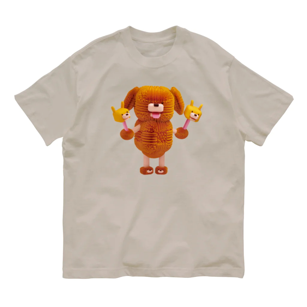 LONESOME TYPE ススのイヌチャン オーガニックコットンTシャツ