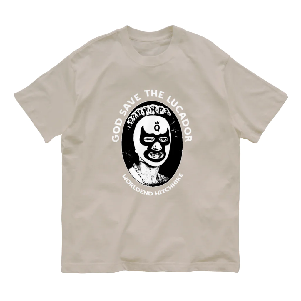 ワールドエンド ヒッチハイクのゴッド・セーブ・ザ・ルチャドール　GOD SAVE THE LUCHADOR オーガニックコットンTシャツ