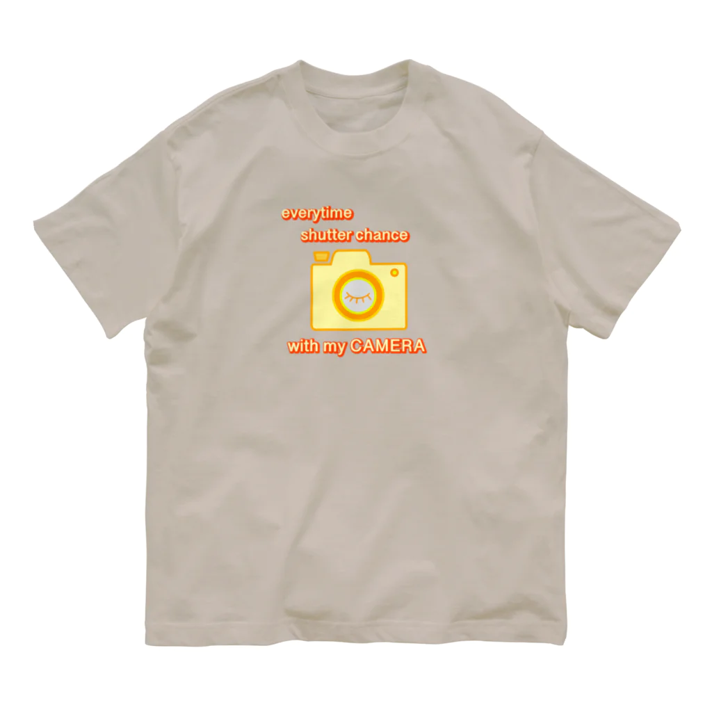 charlolのシャッターチャンス　プレーン オーガニックコットンTシャツ