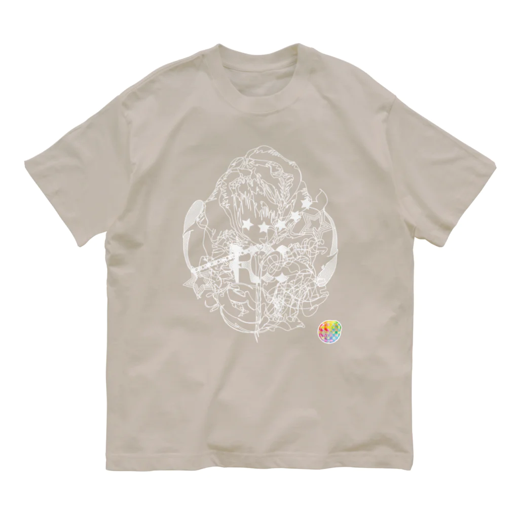 ルームシーワークスの人のザ・ソール カラー(Color) モノクロタイプ Outline theSOLE Color オーガニックコットンTシャツ