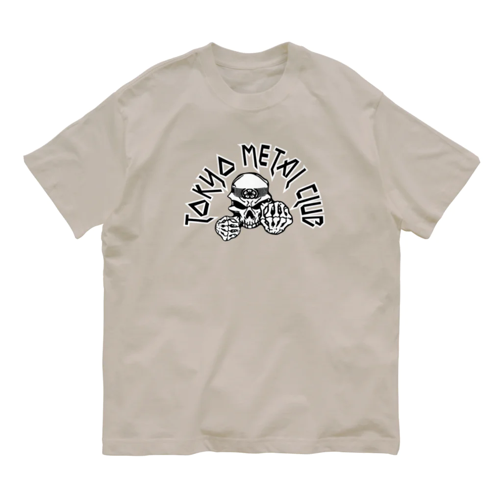 Tokyo Metal ClubのTokyo Metal Club - White/Black Organic Cotton T-Shirt