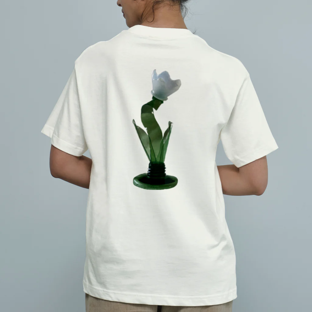 一色に統一できなくて白のリサイクルチューリップ　3 オーガニックコットンTシャツ