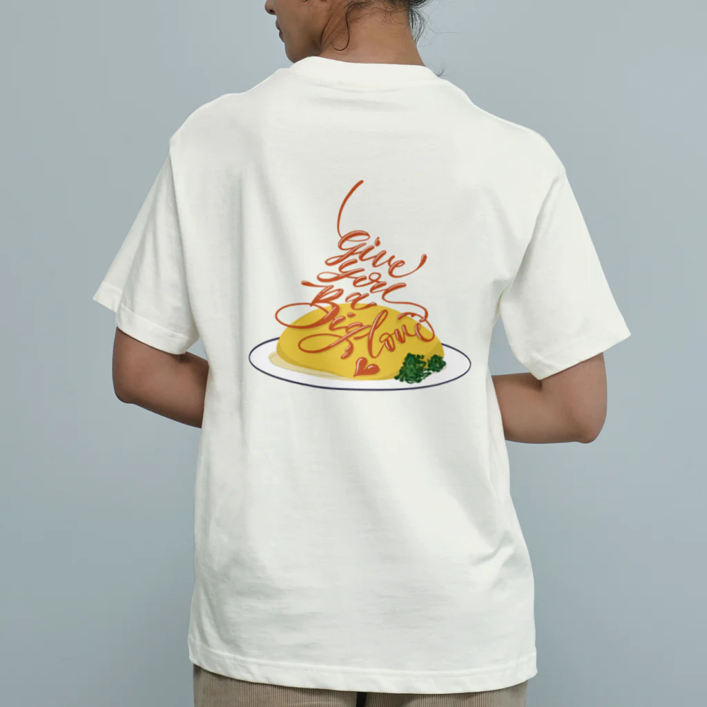 uzu calligraphyのomlet. オーガニックコットンTシャツ