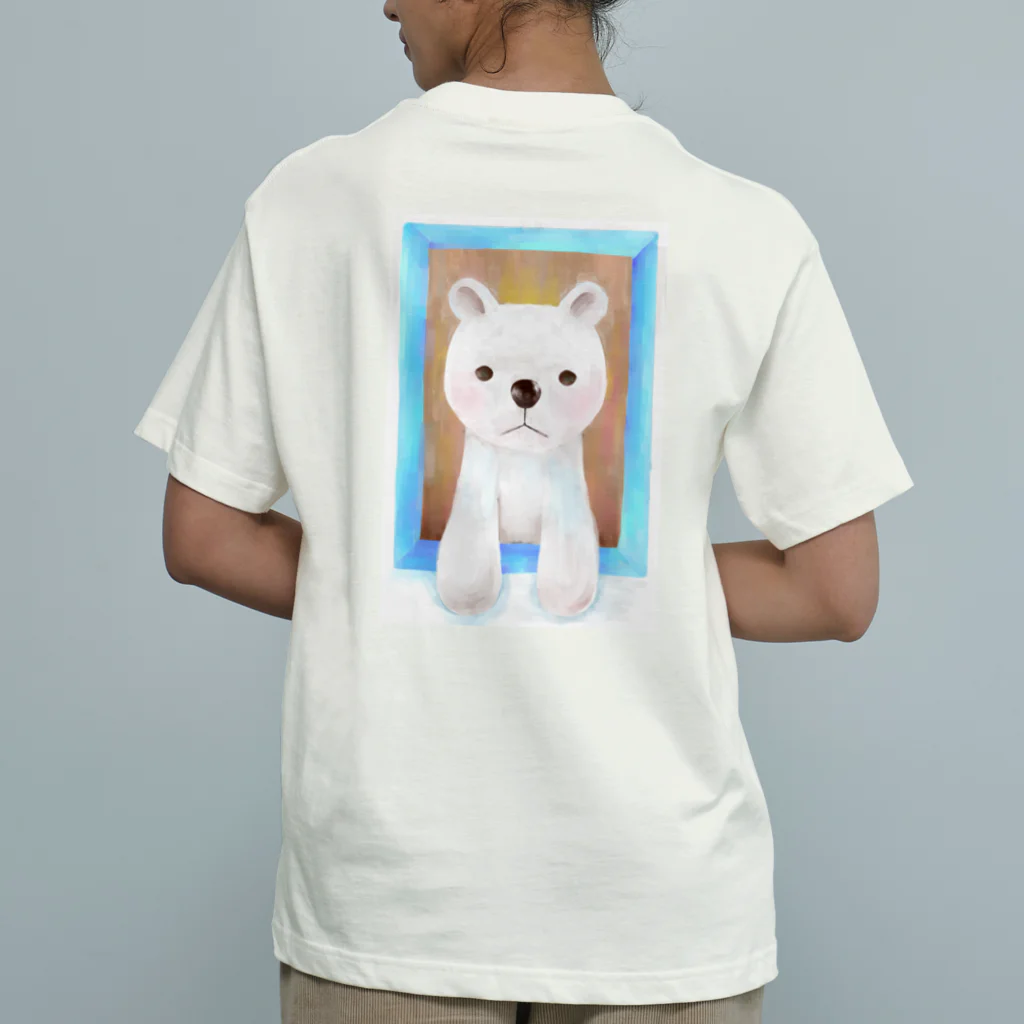 ukiukisakanaの窓からシロクマちゃん Organic Cotton T-Shirt