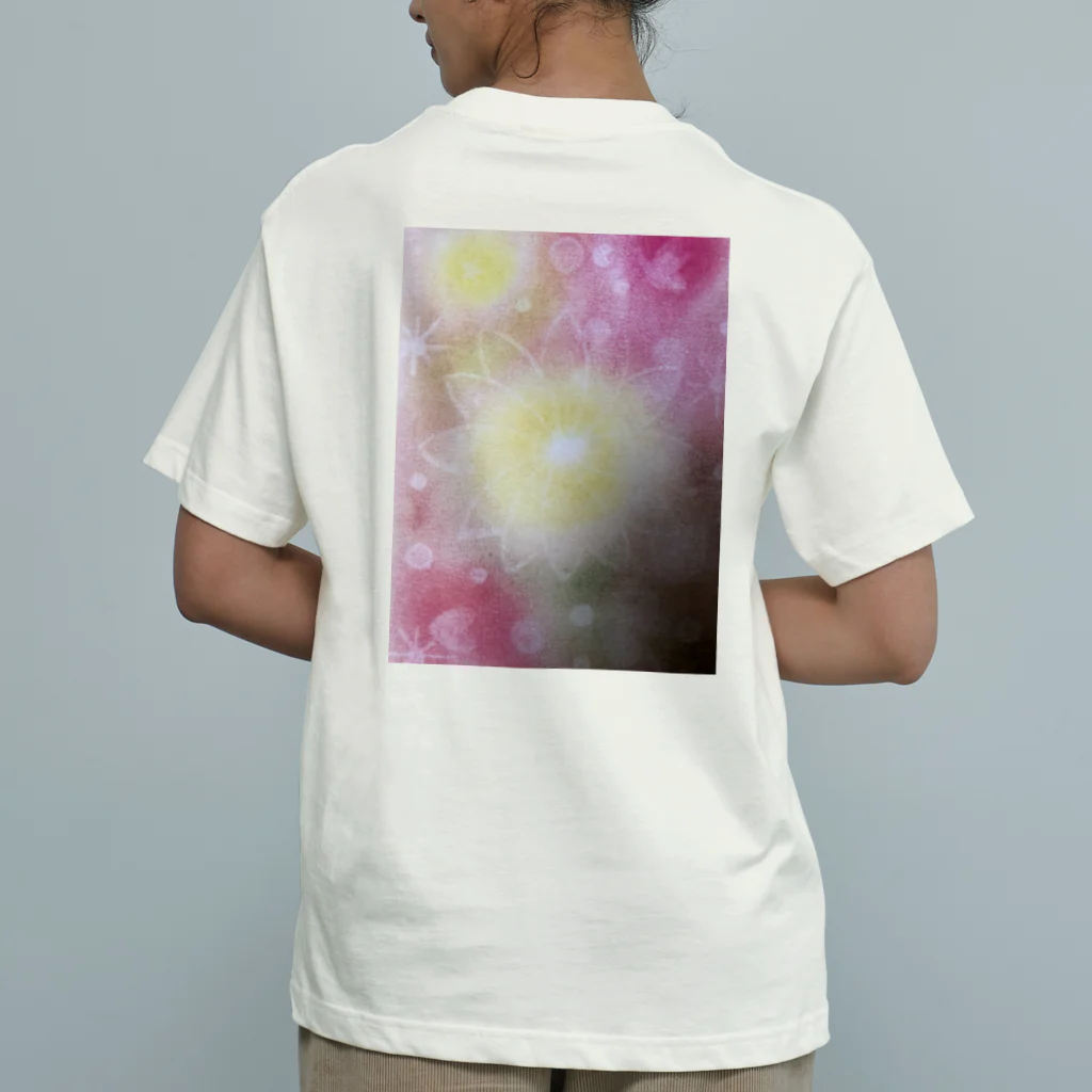 光のパステルアート　Hisaの光のパステルアート　Hikari オーガニックコットンTシャツ