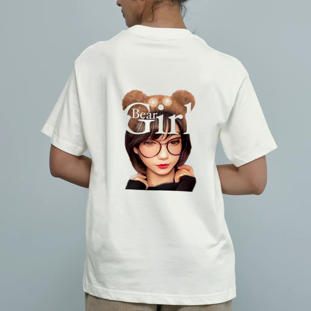 Re:Re:SmileyのBear Girl ☆◡̈⋆ オーガニックコットンTシャツ