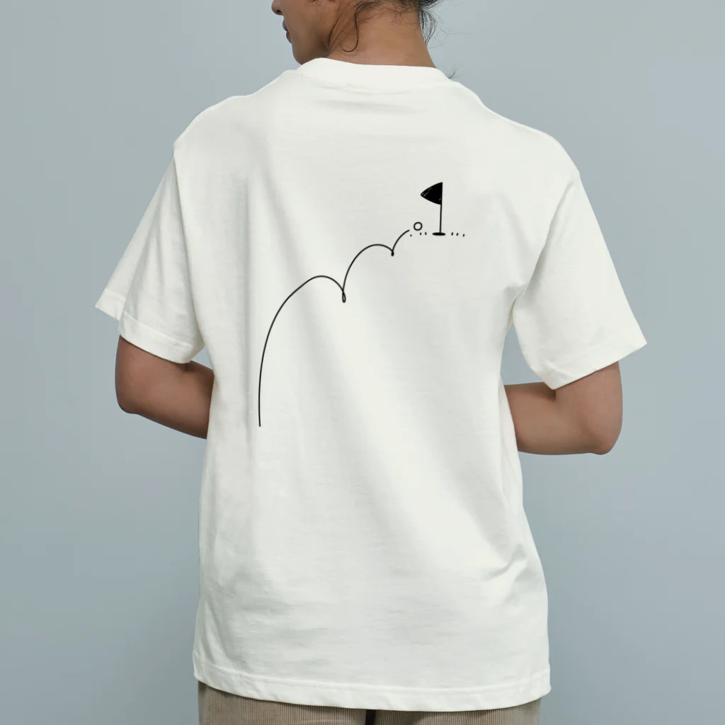 イラスト MONYAAT のバックプリント カップイン ゴルフTシャツ Organic Cotton T-Shirt