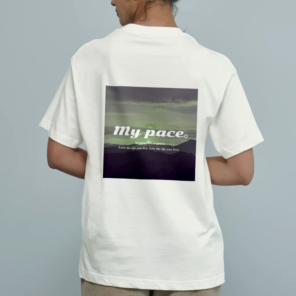 My pace。のMy pace。 オーガニックコットンTシャツ