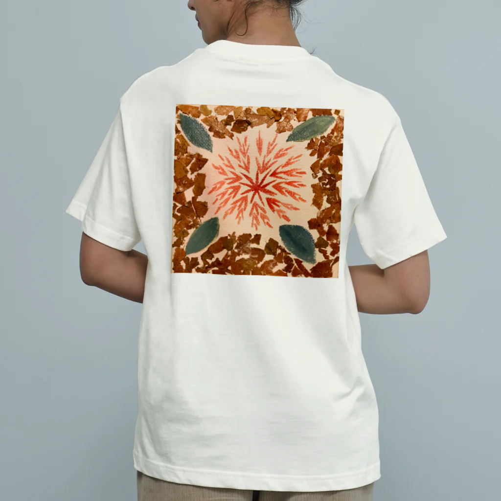 Chiyon 水彩とお花のアートの線香花火 Organic Cotton T-Shirt