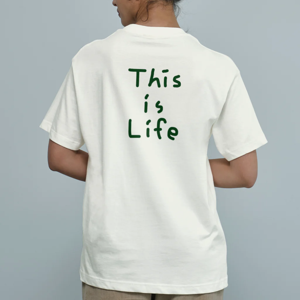 Yuu.Tの『 This is Life』一言つぶやきシリーズ オーガニックコットンTシャツ