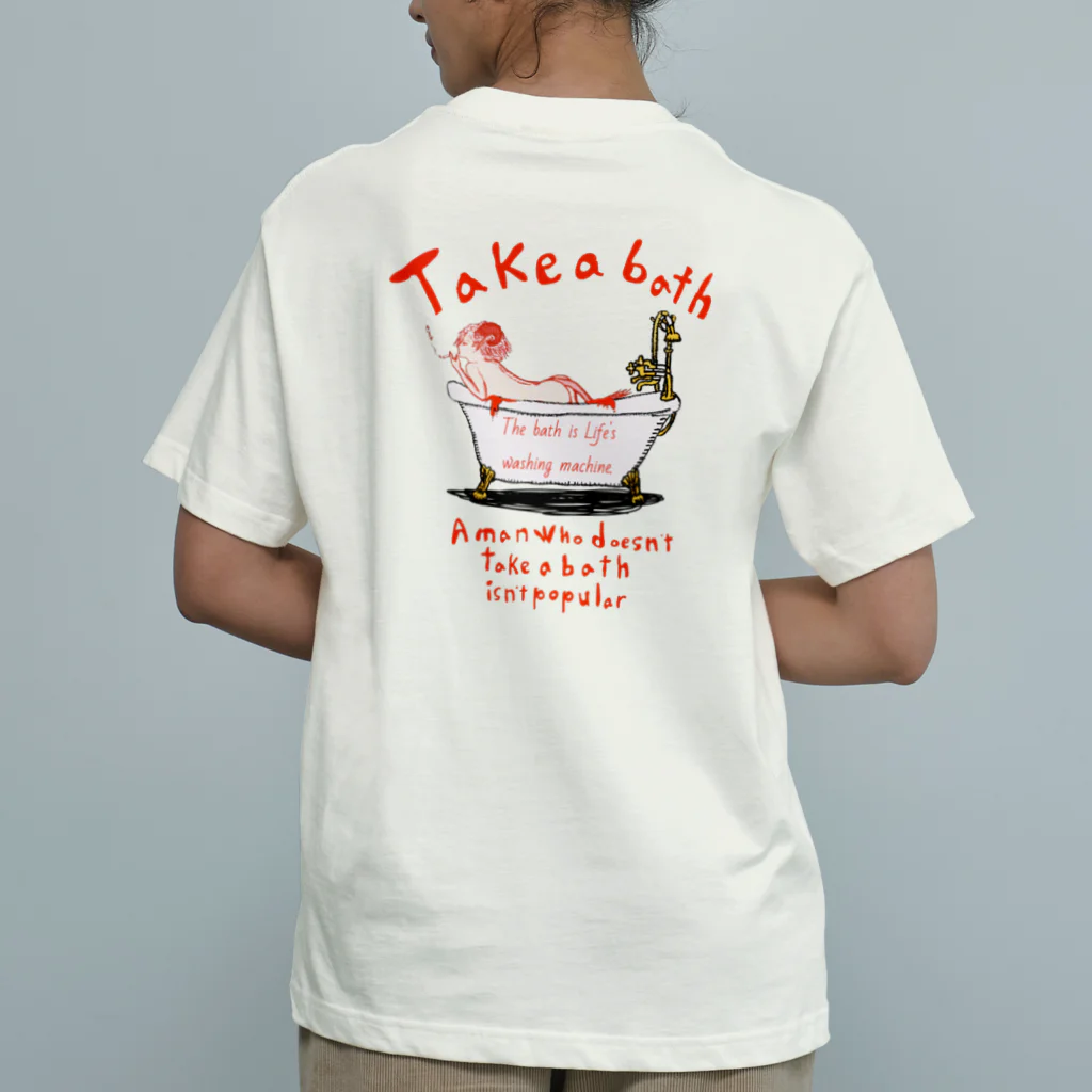 MELT CANDOLLのTake a bath オーガニックコットンTシャツ