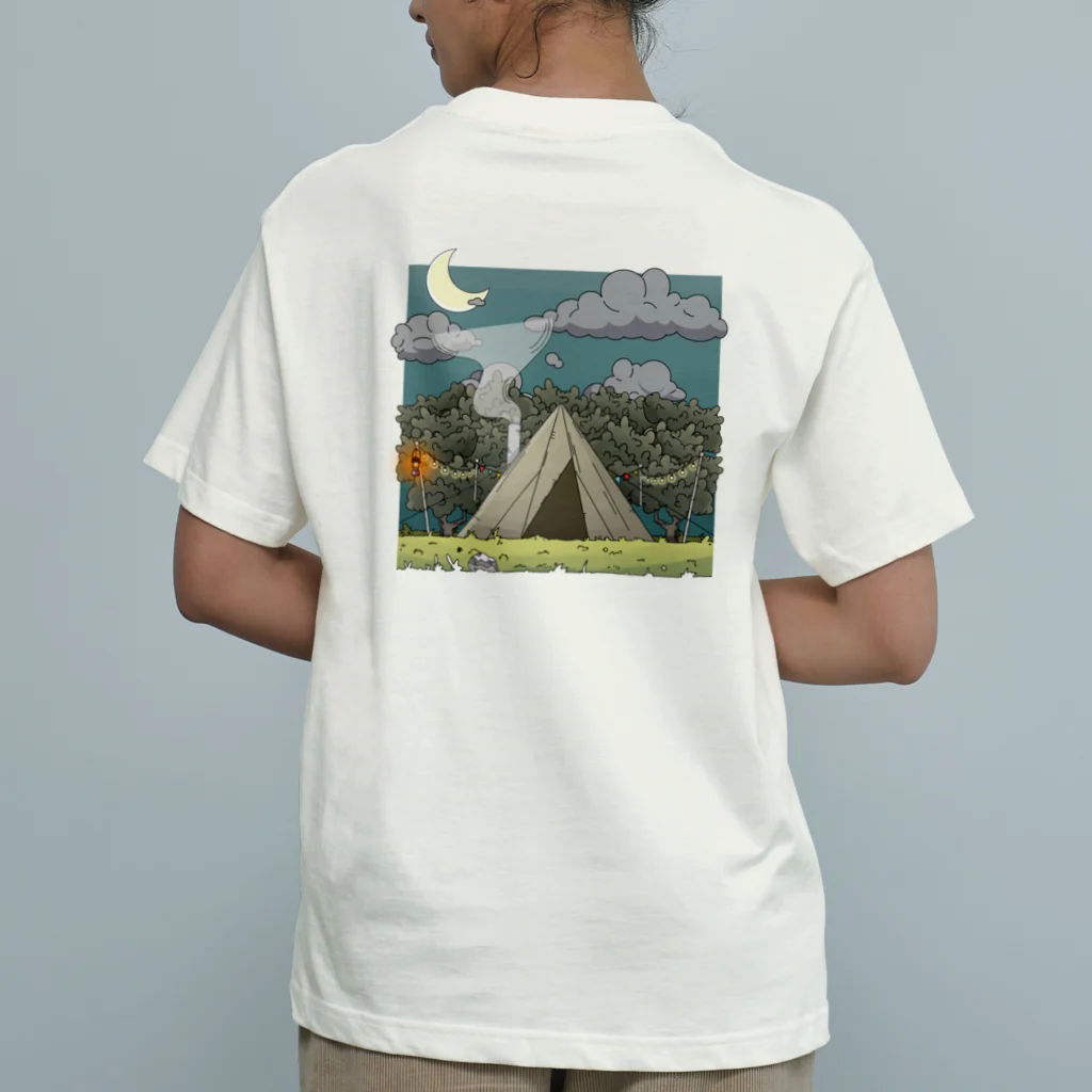 CAMP-NUTS (キャンプナッツ)のティピーテント オーガニックコットンTシャツ