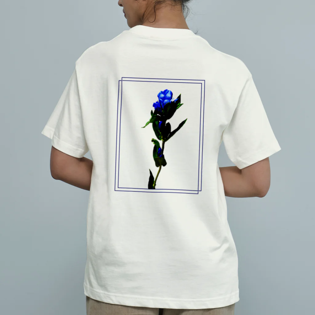 Ameoのリンドウ プリント Organic Cotton T-Shirt