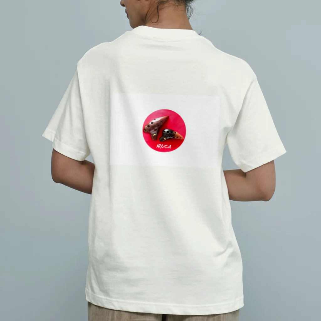 IRUCA OcarinaのIRUCA Ocarina (ロゴ入) オーガニックコットンTシャツ