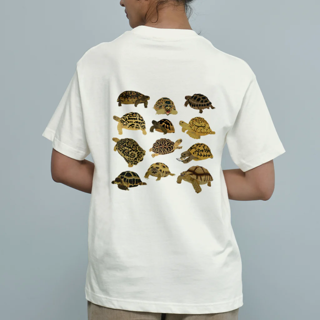 カメの歩みのリクガメミックス Organic Cotton T-Shirt