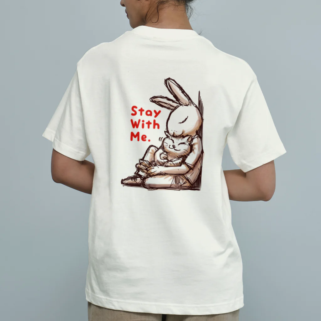 BeachBunnyのうさぎとねこ　Stay With Me Organic Cotton T-Shirt